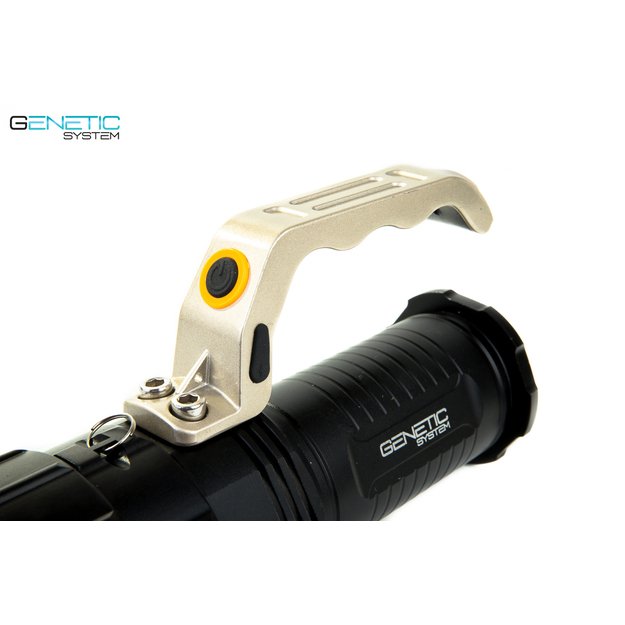 Pakraunamas galingas prožektorius su rankena 