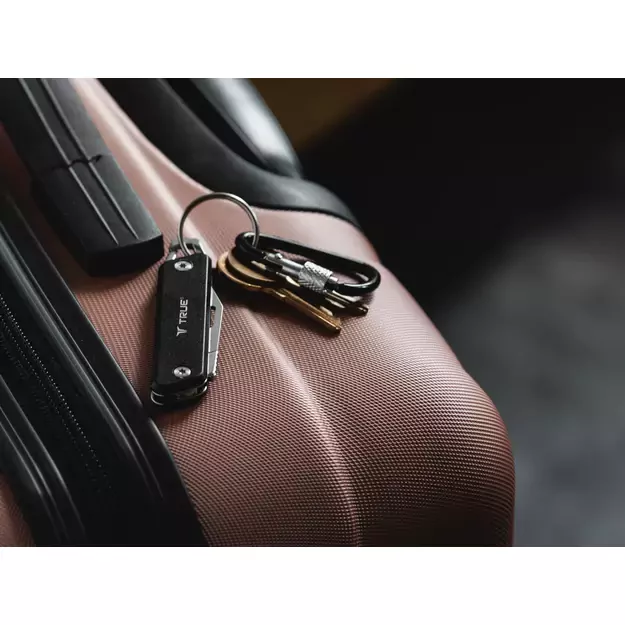 True Utility Modern Folding Knife with Keychain – Black TU7059