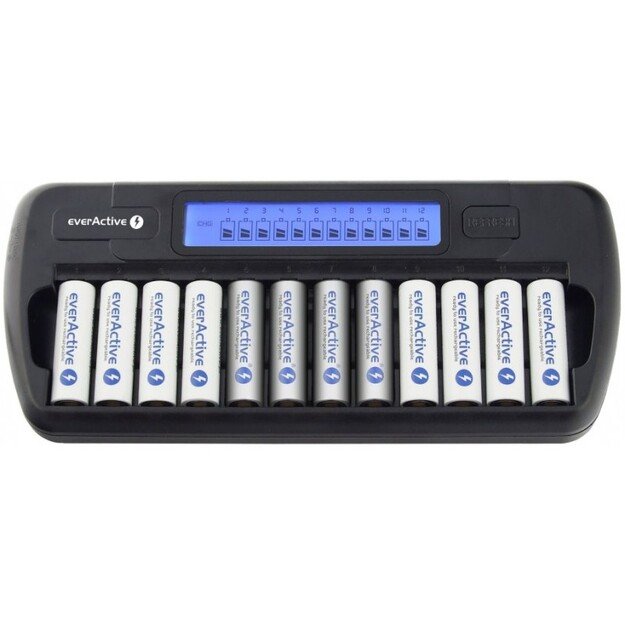 12 vnt baterijų pakrovėjas NC-1200 