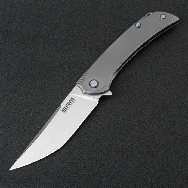 SRM 1411-TZ folding knife ASIKA Titanium