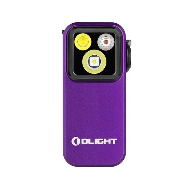 Olight Oclip Pro įkraunamas žibintuvėlis 500lm Purple
