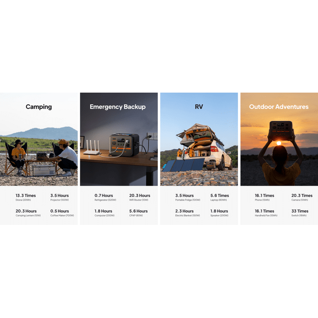 BLUETTI AC50P Kilnojama energijos stotelė 700W 504Wh LiFePO4