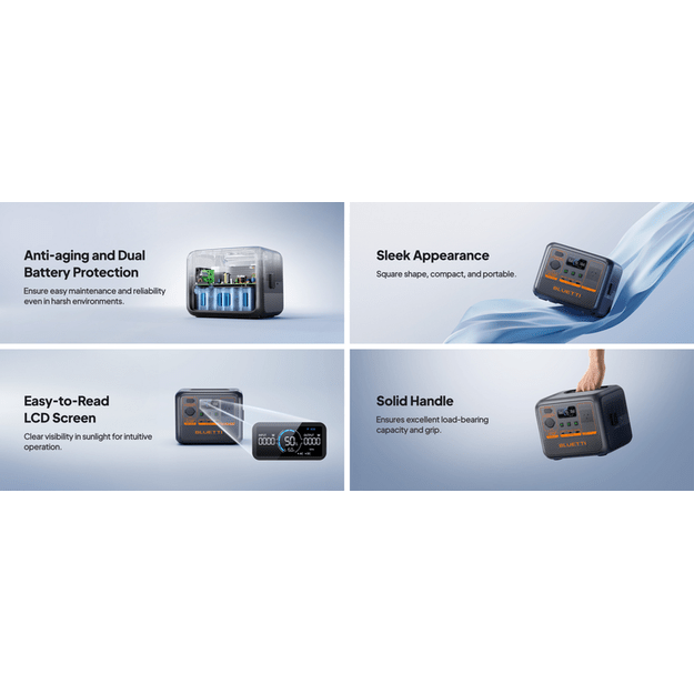 BLUETTI AC50P Kilnojama energijos stotelė 700W 504Wh LiFePO4