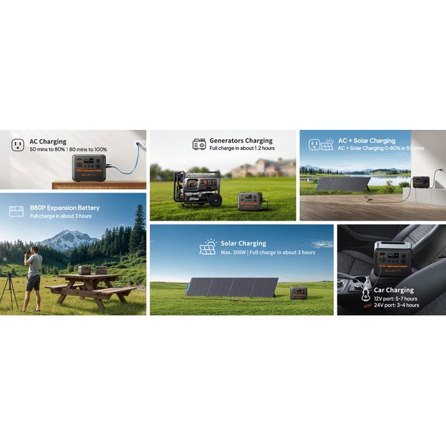 BLUETTI AC50P Kilnojama energijos stotelė 700W 504Wh LiFePO4