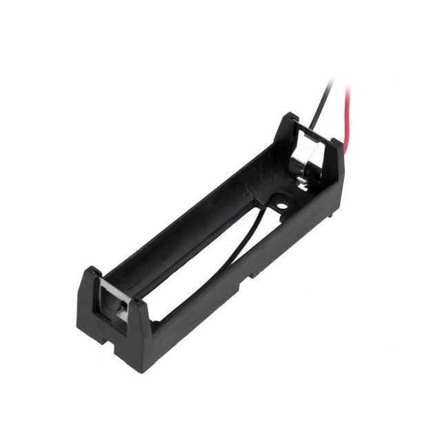 18650 baterijos laikiklis su laidais