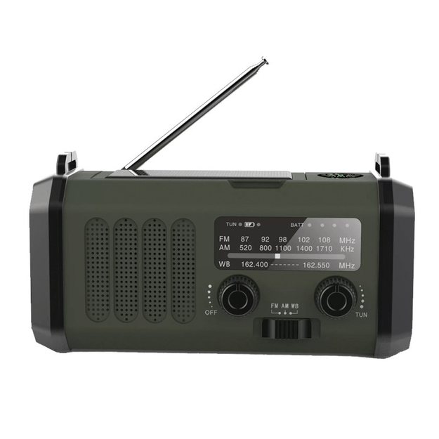 Avarinis radijas su „Powerbank“ 10 000 mAh Raudona