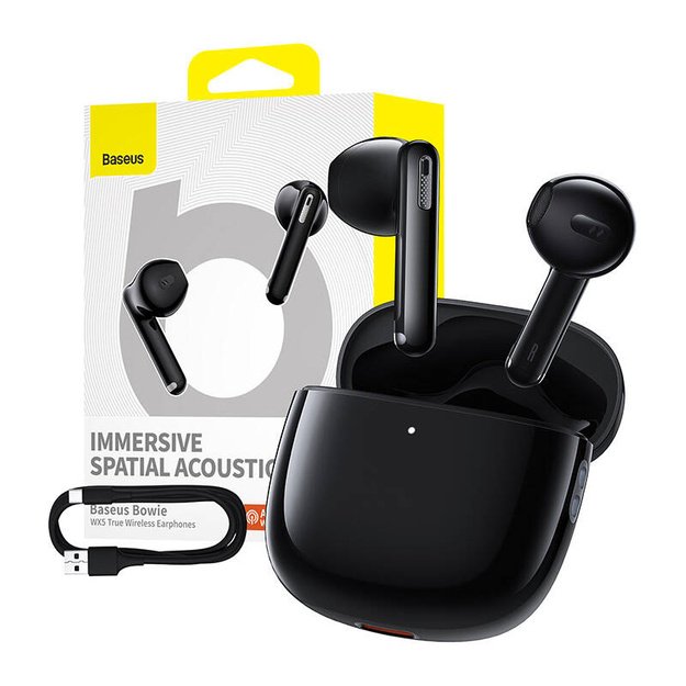 Earphones TWS Baseus Bowie WX5 (black)