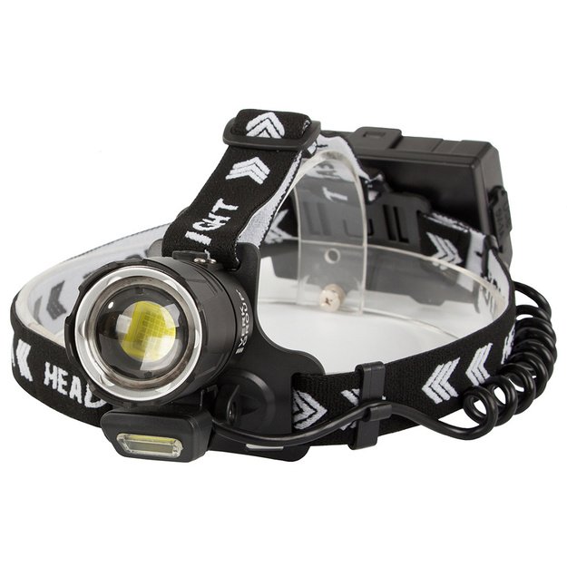 Žibintuvėlis ant galvos XHP360 USB įkraunamas