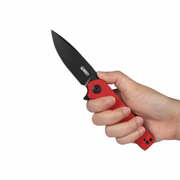 Kubey Wolverine sulenkiamas peilis G10 D2 KU233E Raudona/Juoda