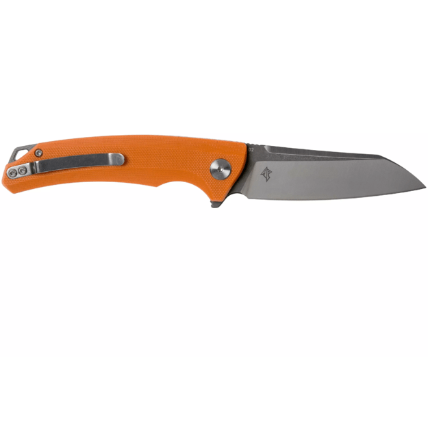 Bestech Texel sulenkiamas peilis Orange G10, Grey Titanized/Satin D2 BG21D-2