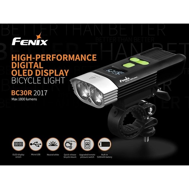 Fenix dviračio žibintas BC30R 2017 