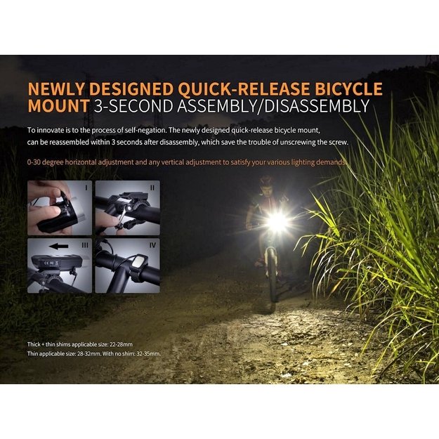 Fenix dviračio žibintas BC30R 2017 