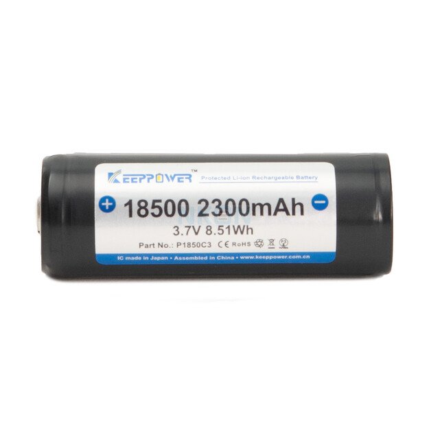 Keeppower battery 18500 2300mAh 3.7V