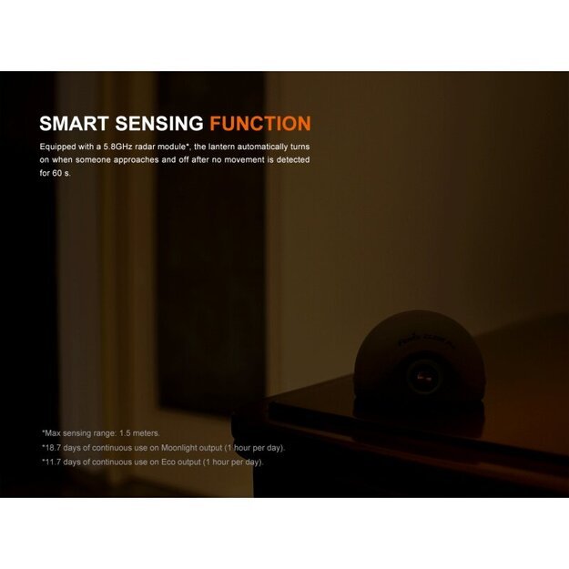 Fenix ​​CL20R Pro LED stovyklavimo žibintas Žalias