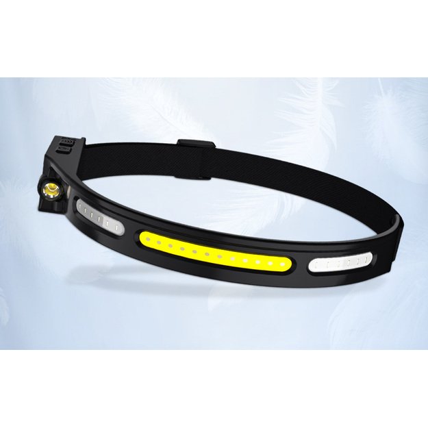 Supfire HL76 žibintuvėlis ant galvos, JUODAS