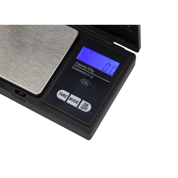 Elektroninės svarstyklės 0.1g/500g 2xAAA