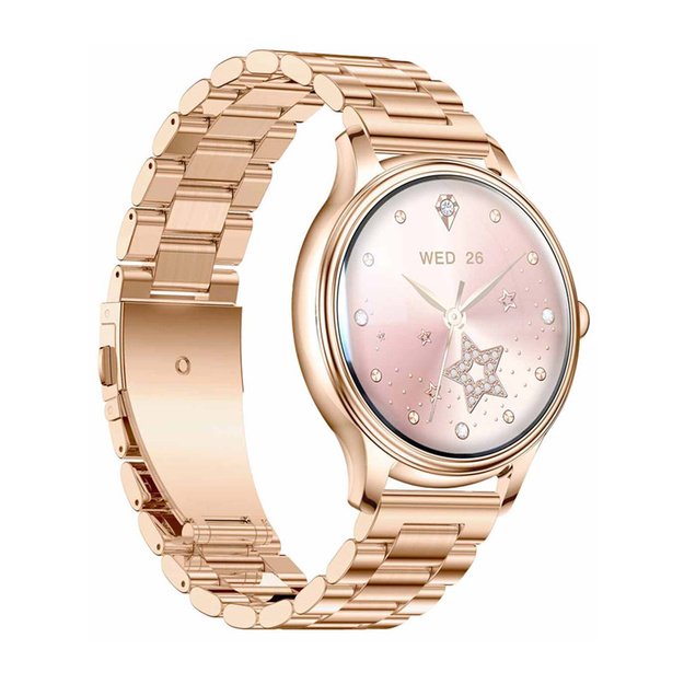 COLMI L28 Smart Watch (Gold + gold steel strap)