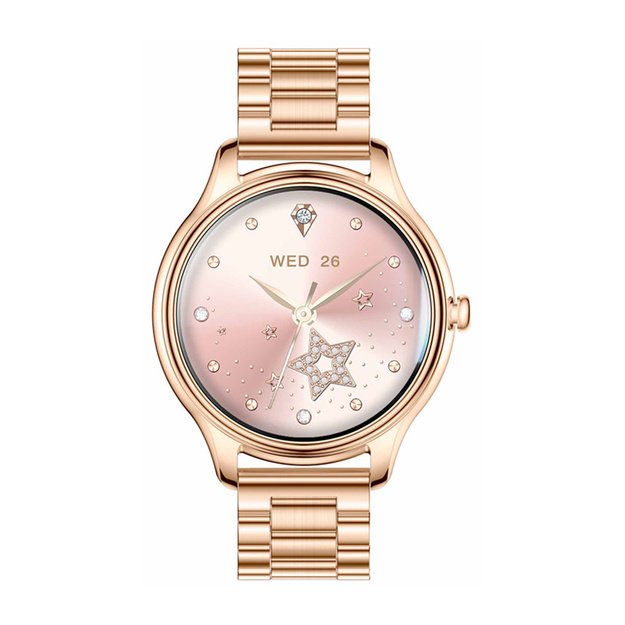 COLMI L28 Smart Watch (Gold + gold steel strap)