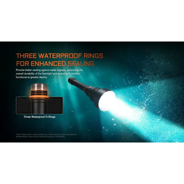 Фонарь для дайвинга Acebeam D30, 5600 люмен