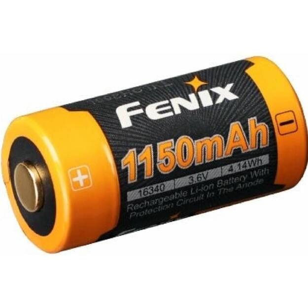 Аккумулятор Fenix ARB-L16-1150P Li-ion с защитой 16340 RC123A