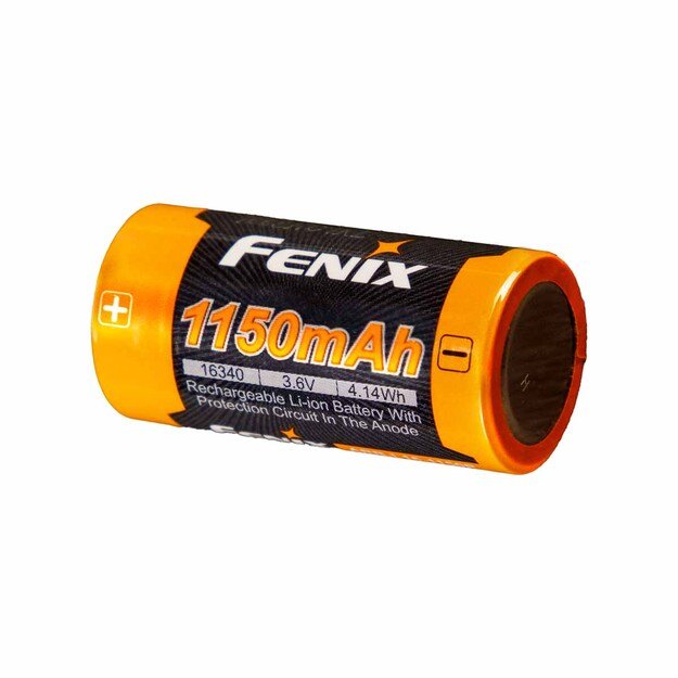 Аккумулятор Fenix ARB-L16-1150P Li-ion с защитой 16340 RC123A