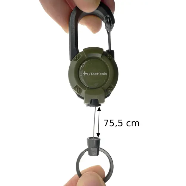 JB Tacticals taktinis įtraukiklis 75.5 cm su karabinu – JB01, žalias