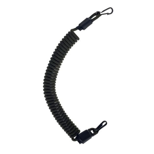 Spiral Lanyard with Carabiners, army green