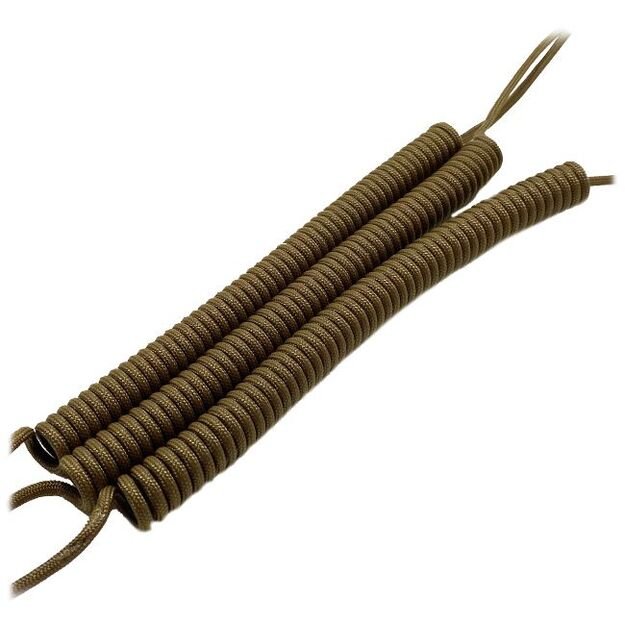 Tactical coil lanyard, coyote brown