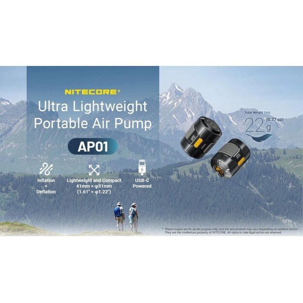 Nitecore AP01 mini pompa USB-C