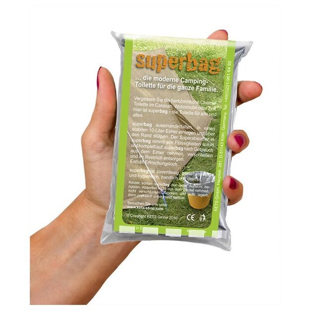 „Superbag“ kempingo tualetas