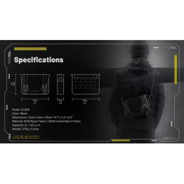 Nitecore SLB05 – EDC Sling Bag, 2 Liters