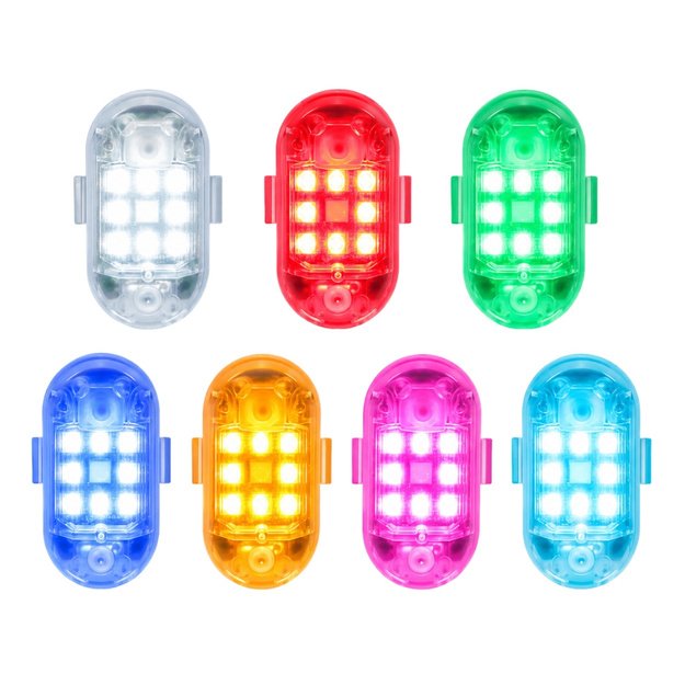 LED RGB stroboskopinės lemputės su nuotolinio valdymo pulteliu – 2 VNT RINKINYS