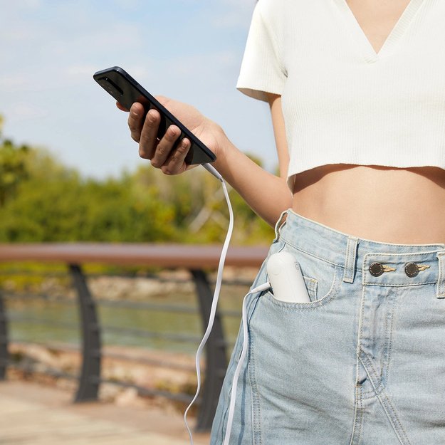 Jisulife nešiojamas ventiliatorius „Life8 Plus“ su USB įkrovimu, 4500 mAh, ir žibintuvėliu – žalias