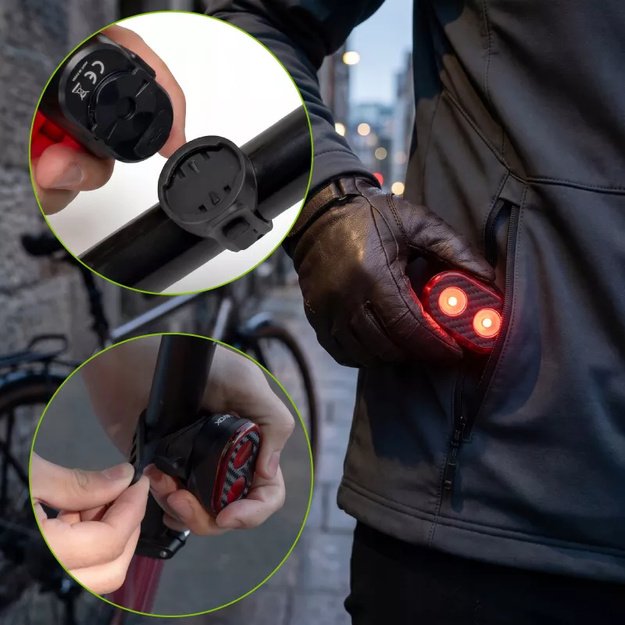 Vayox galinis dviračio žibintas 700mAh 200lm IPX6 VAR200