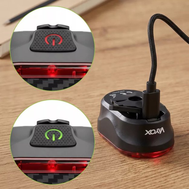 Vayox galinis dviračio žibintas 700mAh 200lm IPX6 VAR200