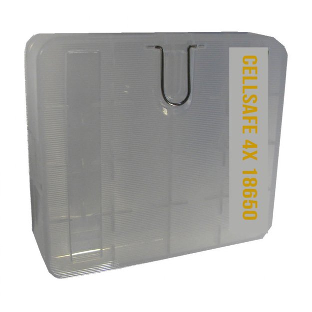 Baterijų dėklas 4x 18650 su kabliuku