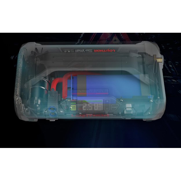 Powerbank / automobilio užvedėjas Lokithor JA301 20000mAh, 2000A, kompresorius 10-150 PSI