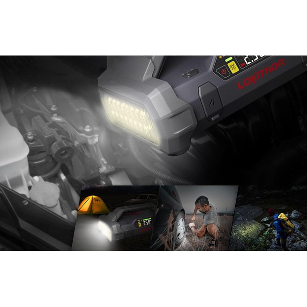 Powerbank / automobilio užvedėjas Lokithor JA301 20000mAh, 2000A, kompresorius 10-150 PSI