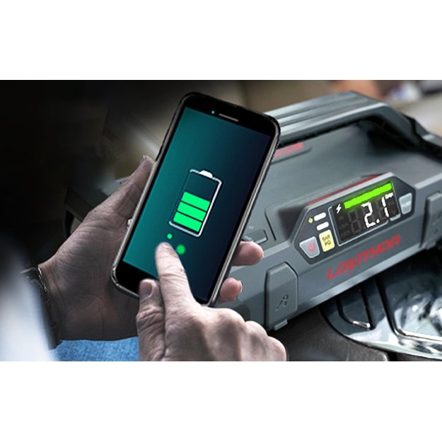 Powerbank / automobilio užvedėjas Lokithor JA301 20000mAh, 2000A, kompresorius 10-150 PSI