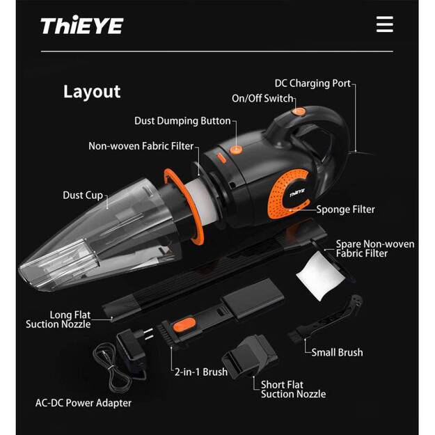 13000Pa Handheld Cordless Vacuum Cleaner VacKit 1