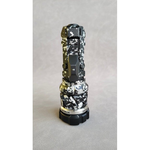 LOOP GEAR SK01s  fokusuojamas reguliuojamas LEP žibintuvėlis, SKYWALKER, aliuminis CAMO