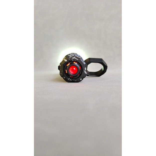 LOOP GEAR SK01s  fokusuojamas reguliuojamas LEP žibintuvėlis, SKYWALKER, aliuminis CAMO