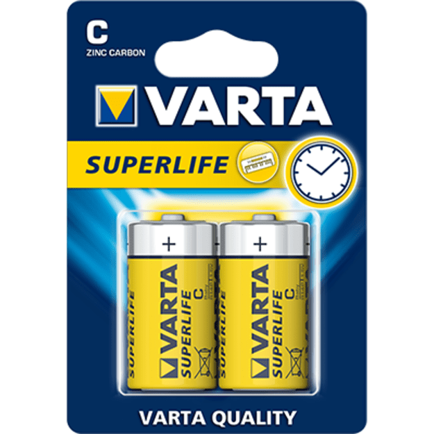 C elementas R14 Varta Superlife , 2 vnt.