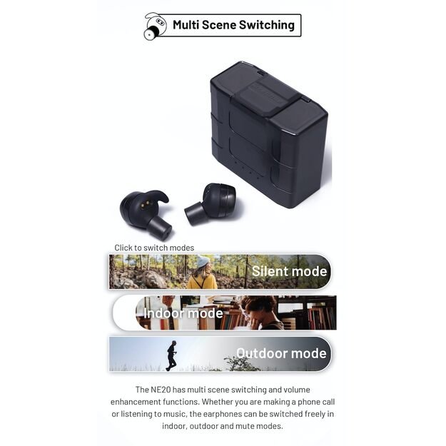 Наушники Nitecore NE20 Bluetooth с защитой от шума