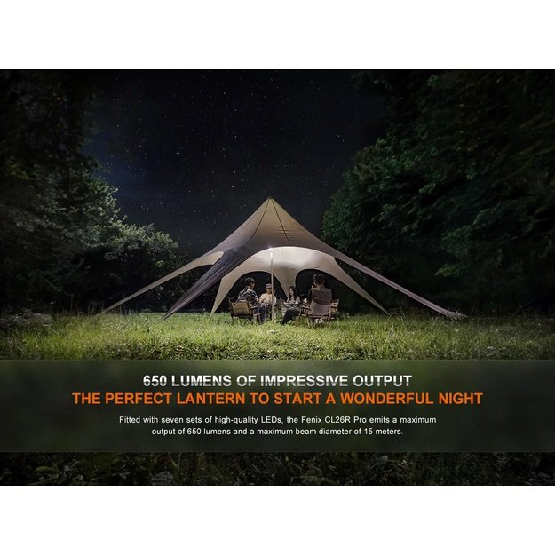 Fenix CL26R Pro cветодиодный кемпинговый фонарь с USB White Marble