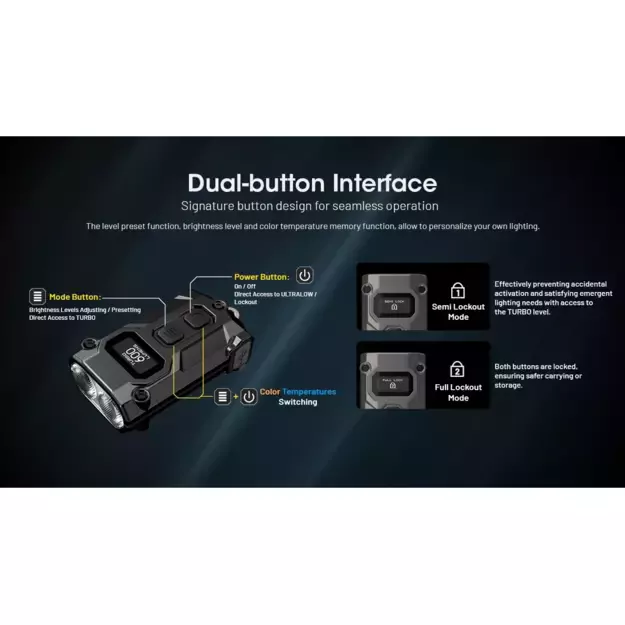 Nitecore TINI 3 LED Flashlight 600lm Black