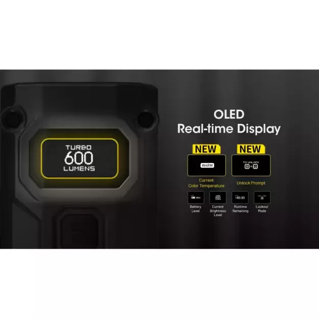 Nitecore TINI 3 LED Flashlight 600lm Black