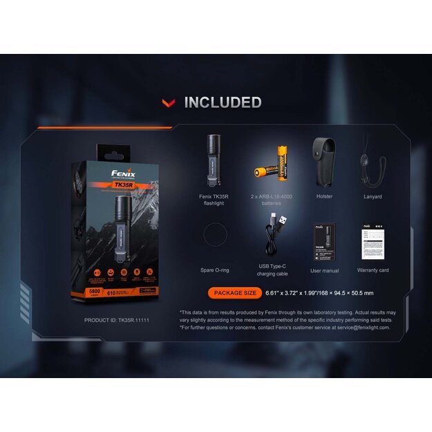 Fenix ​​TK35R LED žibintuvėlis