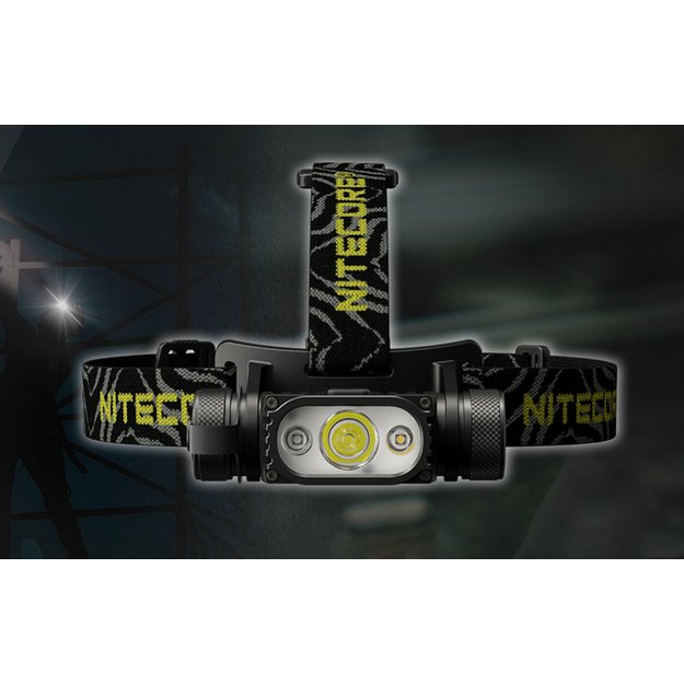 Nitecore HC65 V2.0 žibintuvėlis ant galvos