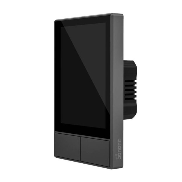 Умная WiFi панель управления SONOFF NSPanel (черная, 120 мм)